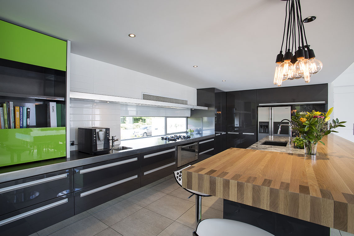 Lime Green Brings a Zest of Life to this Kitchen